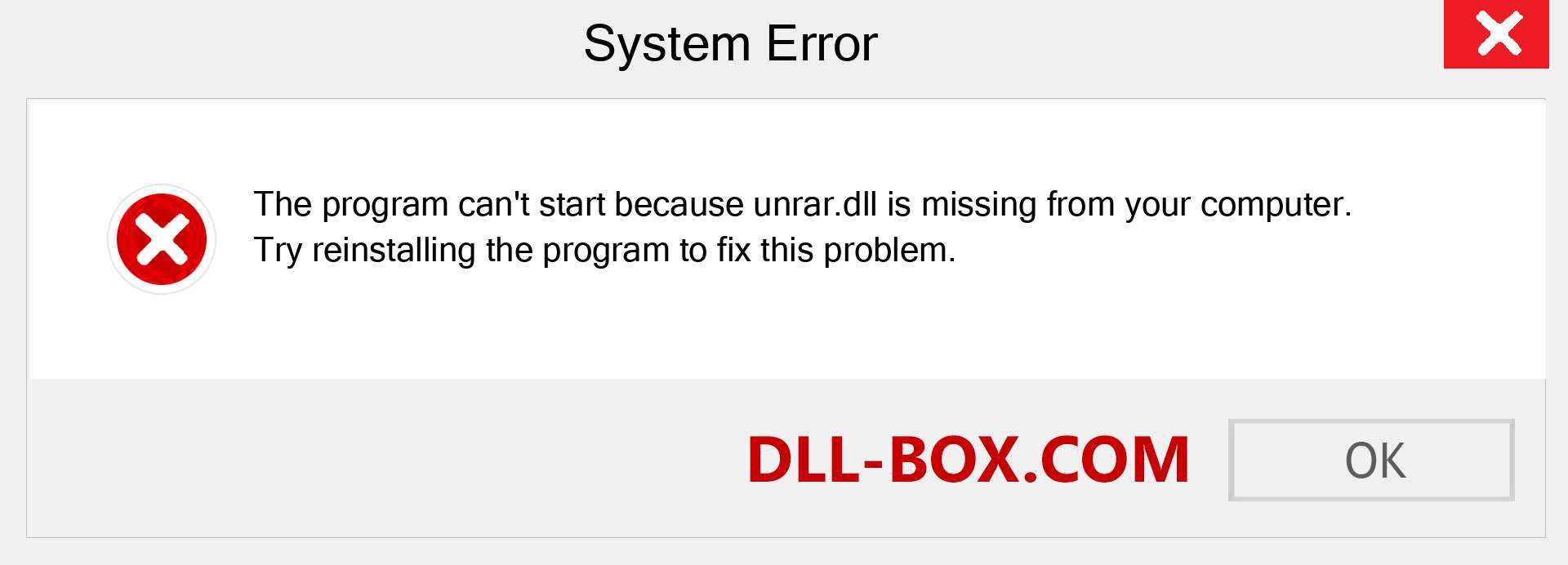  unrar.dll file is missing?. Download for Windows 7, 8, 10 - Fix  unrar dll Missing Error on Windows, photos, images